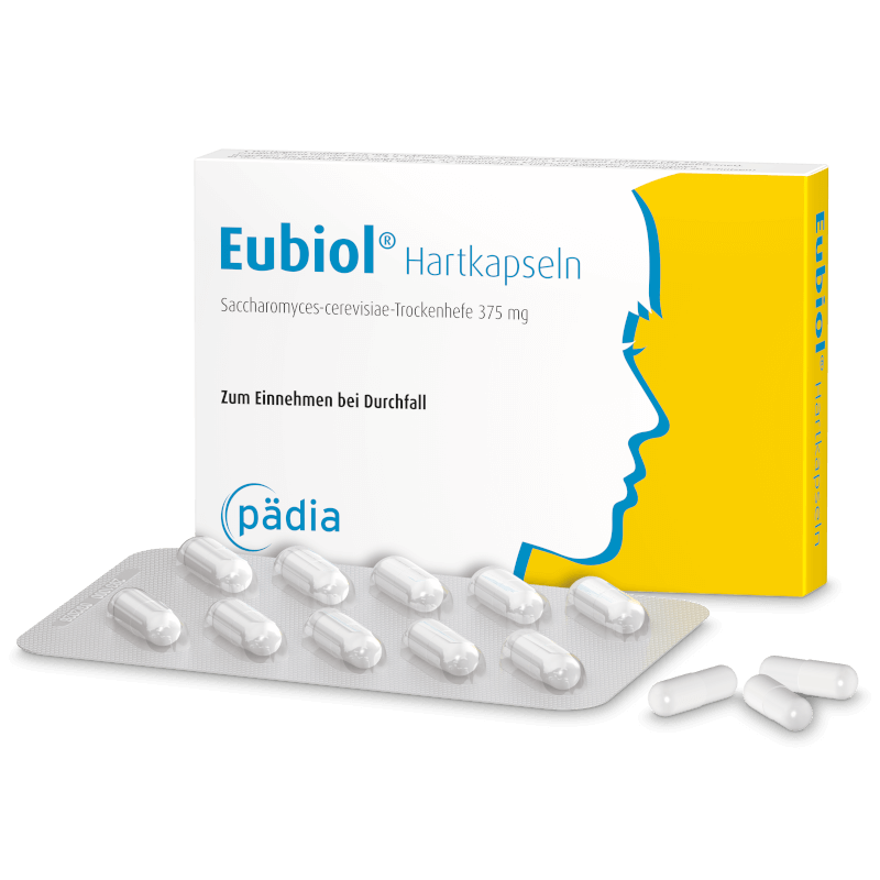Eubiol Faltschachtel mit Blister und Kapseln